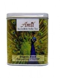 Чай черный листовой Дарджлинг Amilfoods (Павлин) 100г