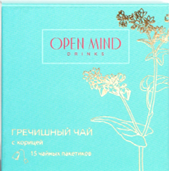 Чай гречишный с корицей Open Mind 15ф/п 90г